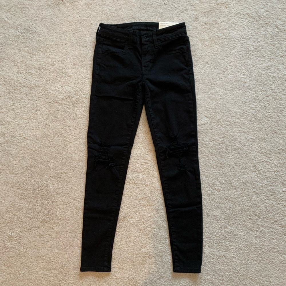 American Eagle black jeggings size 2 short BRAND NEW